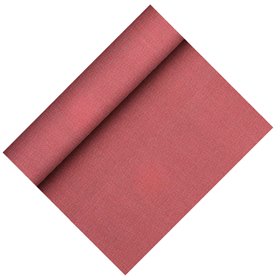 Tafelloper Bordeaux Non Woven "Textielkarakter" "Soft selectie Plus" 24m x 400mm -horecavoordeel.com-