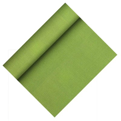 Table Runner Olive Green Non Woven "Textile Character" "Soft Selection Plus" 24m x 400mm -Horecavoordeel.com-