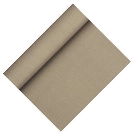 Tafelloper Grijs Non Woven "Textielkarakter" "Soft selectie Plus" 24m x 400mm -horecavoordeel.com-