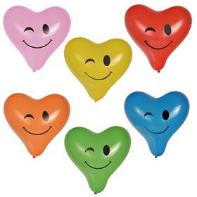 Balloons "Heart Blinky" Large Color Assortment Ø 280mm -Horecavoordeel.com-