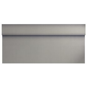 Tafelkleed Rol Vlies Zilver Soft Selection Plus" 25 x 1,18 meter -horecavoordeel.com-