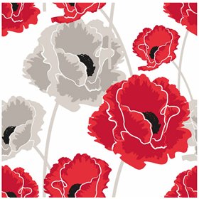 Napkins 3-Layer "Poppy" 1/4 fold 400 x 400mm -Horecavoordeel.com-