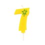 Number Candles Numeral "7" Yellow Small 68mm -Horecavoordeel.com-