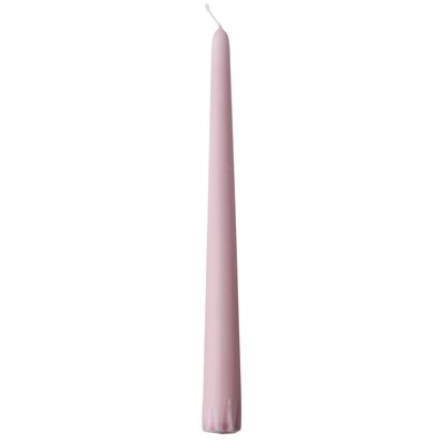 Candlestick candles Light pink 100% Stearin Ø 22 x 250mm -Horecavoordeel.com-