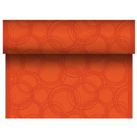 Table Runner Nectarine "Bubbles" "Textile Character" From Pulp Viscose And Tissue Mix "ROYAL Collection" 24m x 400mm -Horecavoor