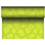 Tafelloper Lime "Bubbles" "Textielkarakter" Van Pulp Viscose En Tissue Mix "ROYAL Collection" 24m x 400mm -horecavoordeel.com-