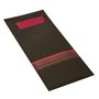 Cutlery Bags Black Dark Red "Stripes" 200 x 85mm Including 2-Layer Colored Napkin 330 x 330mm -Horecavoordeel.com-