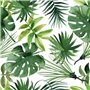 Servetten 3-Laags "Monstera" 1/4 vouw 330 x 330mm -horecavoordeel.com-