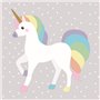 Napkins 3-Layer "Unicorn" 1/4 fold 330 x 330mm -Horecavoordeel.com-