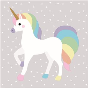 Napkins 3-Layer "Unicorn" 1/4 fold 330 x 330mm -Horecavoordeel.com-