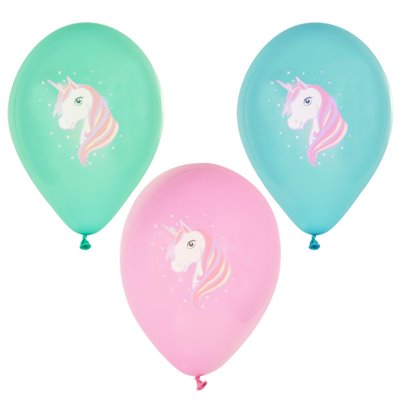 Ballonnen "Unicorn" Kleuren Assortiment Ø 290mm -horecavoordeel.com-