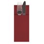 Servetten Bordeaux Met Bestekzakje Airlaid 1/8 vouw 400 x 330mm -horecavoordeel.com-