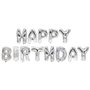 Foil Balloon Set "Happy Birthday" Silver -Horecavoordeel.com-