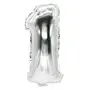 Folie Ballon Zilver Cijfer "1" 350 x 200mm -horecavoordeel.com-