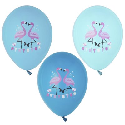 Ballonnen "Flamingo" Kleuren Assortiment Ø 290mm -horecavoordeel.com-