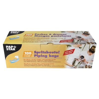 Piping Bags "Extra Grip" Transparent 1,8L 460 x 260mm -Horecavoordeel.com-