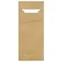 Cutlery Bags "Natural" 200 x 85mm Including 2-Layer White Napkin 330 x 330mm -Horecavoordeel.com-