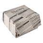 Hamburgerbox Groot "Newsprint" Karton 70 x 125 x 125mm -horecavoordeel.com-