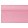 Tafelkleed Papier Rol Lichtroze Met Damastprint 6 x 1,2 meter -horecavoordeel.com-