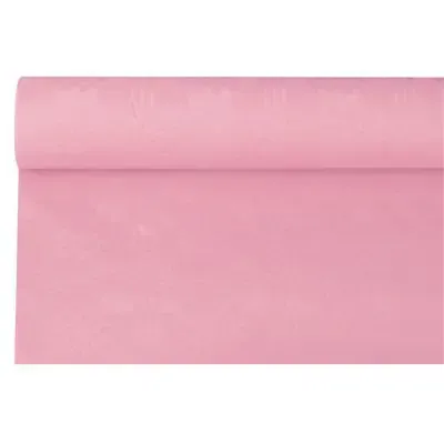 Tablecloth Paper Roll Light Pink With Damask Print 6 x 1.2 meters -Horecavoordeel.com-