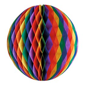 Decoratie Bal "Rainbow" Brandvertagend Ø 300mm -horecavoordeel.com-