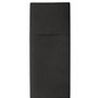 Napkins Black "Premium" With Cutlery Bag Airlaid 1/8 fold 400 x 480mm -Horecavoordeel.com-