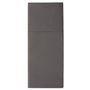 Napkins Anthracite "Premium" With Cutlery Bag Airlaid 1/8 fold 400 x 480mm -Horecavoordeel.com-