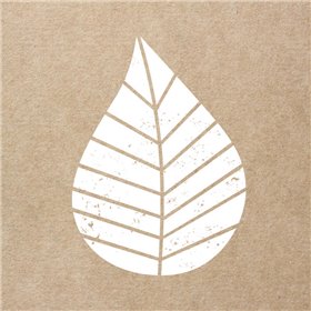 Napkins 3-Layer "Natural" "Graphic Leaves" 1/4 fold 330 x 330mm -Horecavoordeel.com-