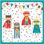 Napkins 3-Layer "Superhero" 1/4 fold 330 x 330mm -Horecavoordeel.com-