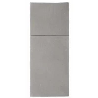 Napkins Gray "Premium" With Cutlery Bag Airlaid 1/8 fold 400 x 480mm -Horecavoordeel.com-