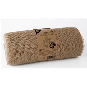 Table Runner On Roll "Natural" Jute 10m x 300mm -Horecavoordeel.com-