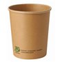 Soup Cups Cardboard 940cc Brown "Pure" "100% Fair" Round Ø 115 x 130mm -Horecavoordeel.com-