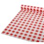 Tablecloth Plastic Red "Karo" 50m x 800mm (Small pack) -Horecavoordeel.com-