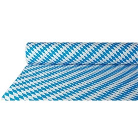 Tafelkleed Papier Rol "Beiers blauw" Met Damastprint 50 x 1 meter -horecavoordeel.com-