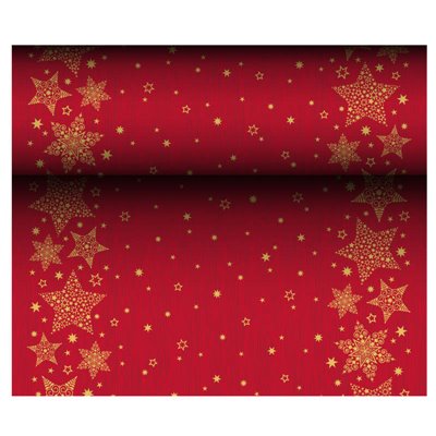 Table runner Airlaid "Christmas Shine" 24m x 400mm -Horecavoordeel.com-