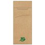 Cutlery Bags Brown "100% Fair" 200 x 85mm Including Napkin "Nature" -Horecavoordeel.com-