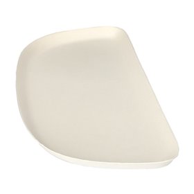 Plate Sugarcane 1/2 "Pure" "Belle Vie Ligne Carrée" White 300 x 135 x 13mm -Horecavoordeel.com-