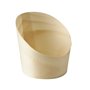 Snackbakje Hout "Pure"Ø 55 x 65mm -horecavoordeel.com-