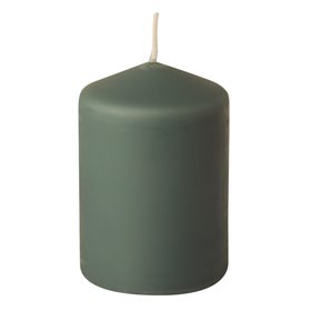 Pillar candles Grey-green Ø 69 x 100mm -Horecavoordeel.com-