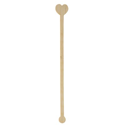 Stirrers Bamboo "Pure" "Heart" 200mm -Horecavoordeel.com-