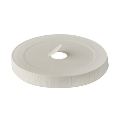 Lids for Drinking Cups Cardboard "Pure" Round White Ø 80mm white -Horecavoordeel.com-