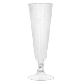 Champagne glasses 100cc PLA "Pure" Ø 55 x 165mm Crystal clear -Horecavoordeel.com-