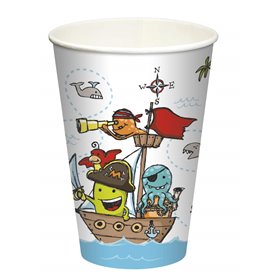 Cups Cardboard 200cc "Pirate Crew" Ø 70 x 97mm -Horecavoordeel.com-