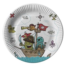 Borden Karton Rond "Pirate Crew" Ø 230mm -horecavoordeel.com-