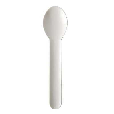 Coffee Spoons Paper "Pure" White 130mm -Horecavoordeel.com-