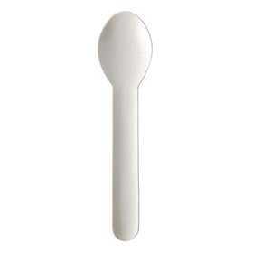 Coffee Spoons Paper "Pure" White 130mm -Horecavoordeel.com-