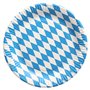 Borden Karton Rond "Beiers blauw" Ø 230mm -horecavoordeel.com-