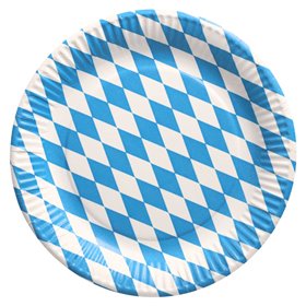 Plates Cardboard Round "Bavarian blue" Ø 230mm -Horecavoordeel.com-