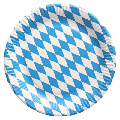 Borden Karton Rond "Beiers blauw" Ø 230mm -horecavoordeel.com-