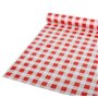 Tablecloth Plastic Red "Karo" 50m x 800mm